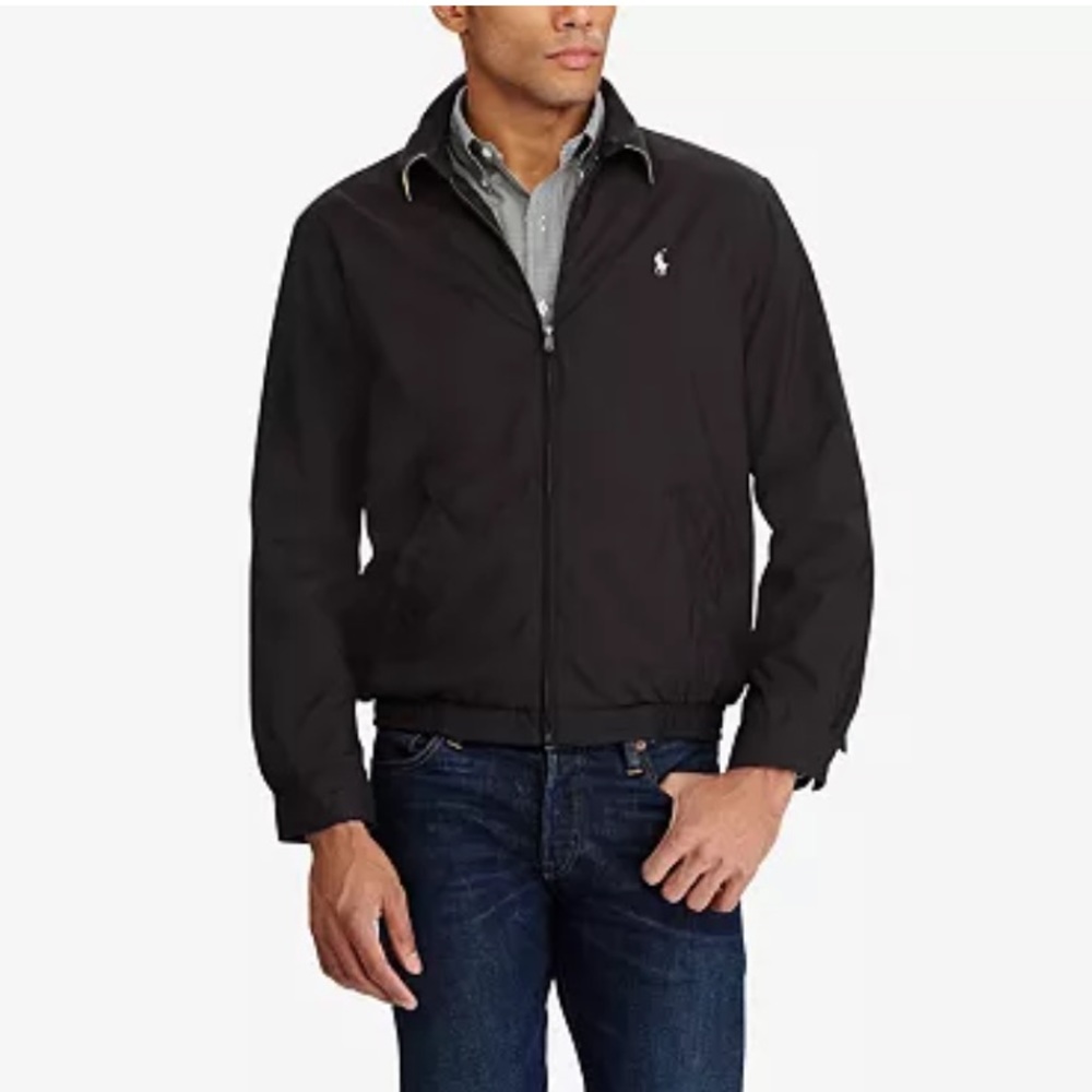 Black fleece lining Zip-up jacket